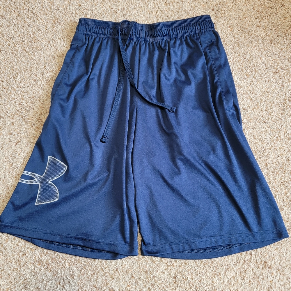 Under Armour Men's Athletic Shorts, Size Men's Medium, Color Blue